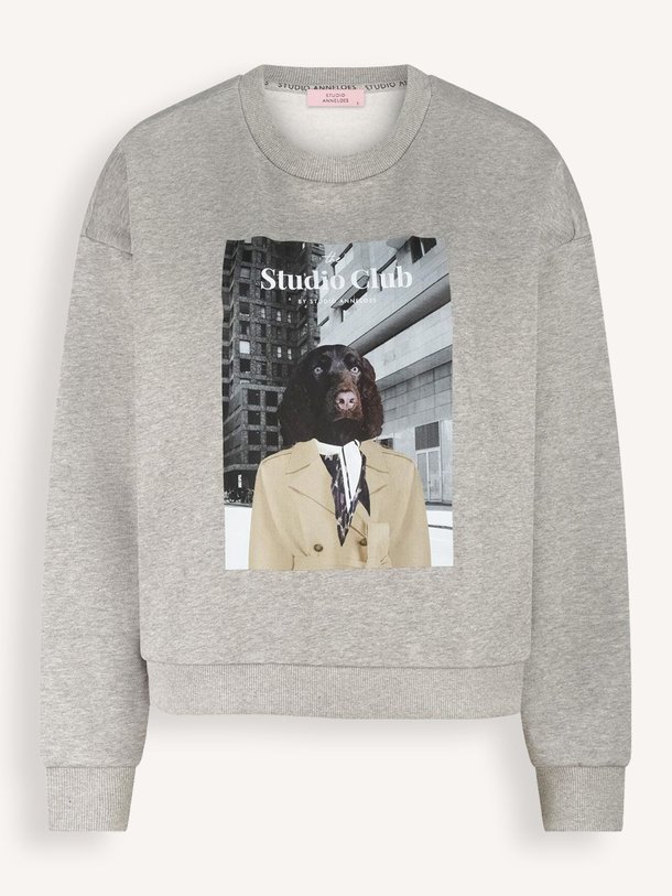 Ontdek de Charlie organic cotton mix sweater met print van Studio Anneloes in de kleur grijs bij Orangebag. Op werkdagen voor 21:45 besteld, morgen in huis.
