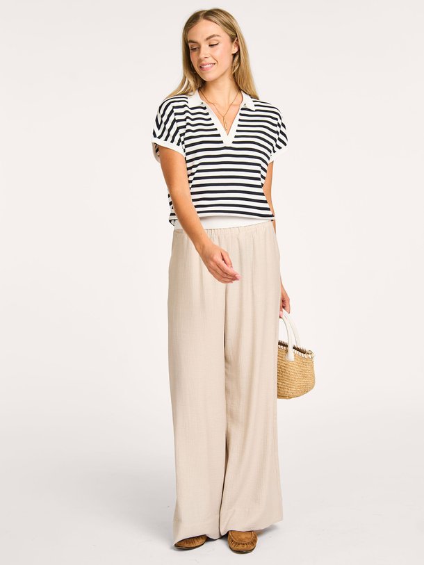 Ontdek de Grace viscosemix broek met structuur van Studio Anneloes in de kleur ecru bij Orangebag. Op werkdagen voor 21:45 besteld, morgen in huis.