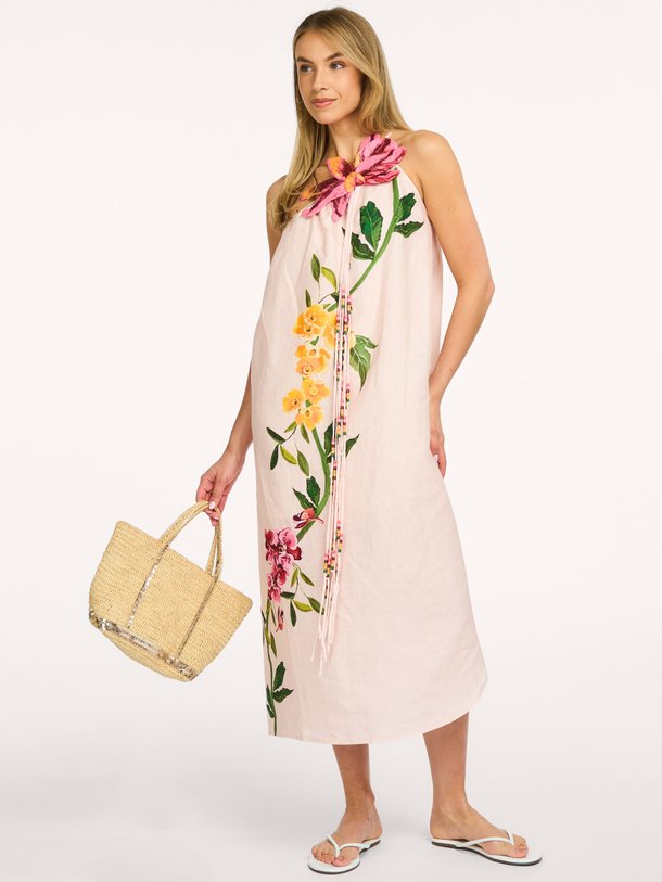 Garden Terrace, linnen one shoulder dress