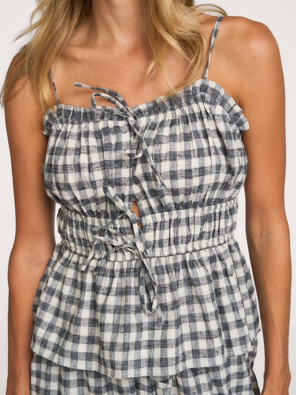 Seylor Check Top Seylor, katoenen geruite top
