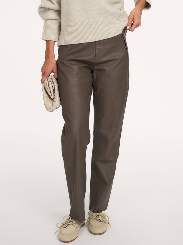 Alix Pants Alix, leather look broek