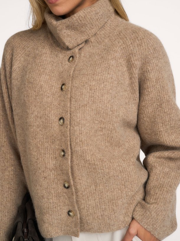Milo Cardigan Milo, wolmix gemêleerd vest
