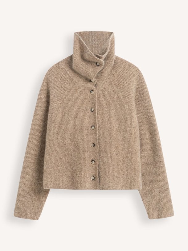 Milo Cardigan Milo, wolmix gemêleerd vest