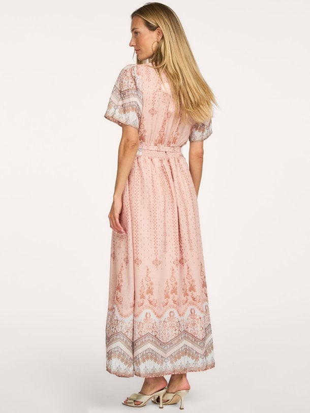 Moviana Flower Border Dress Moviana, geweven jurk