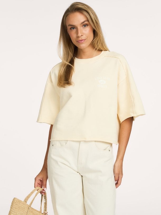 Anine, katoenen sweater met logo