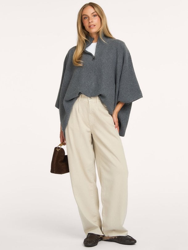 Edna Poncho Edna, merino wollen poncho