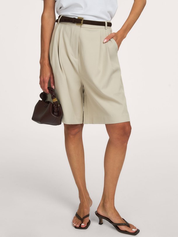 Nika, geweven bermuda short