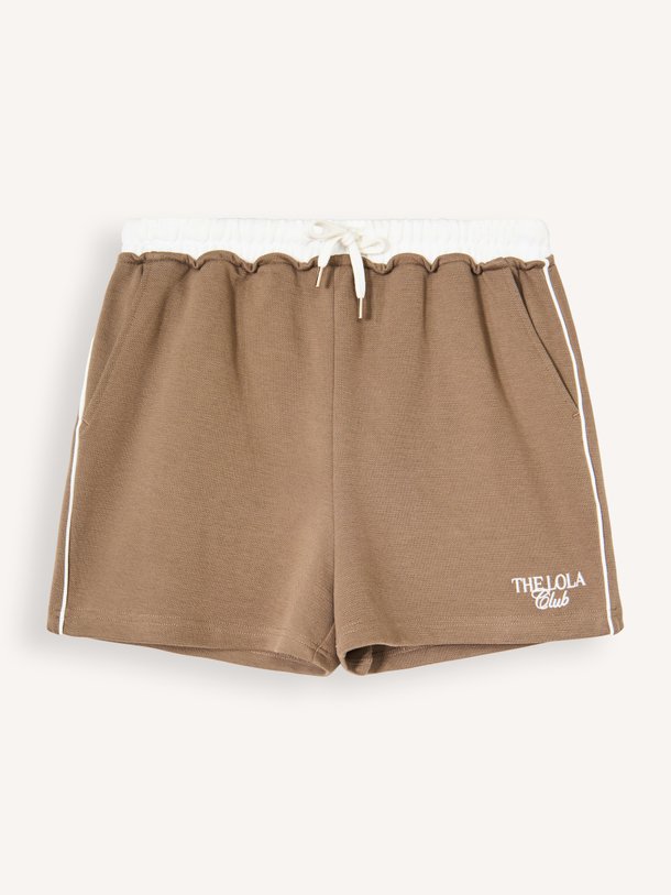Kaya, katoenmix short met logo