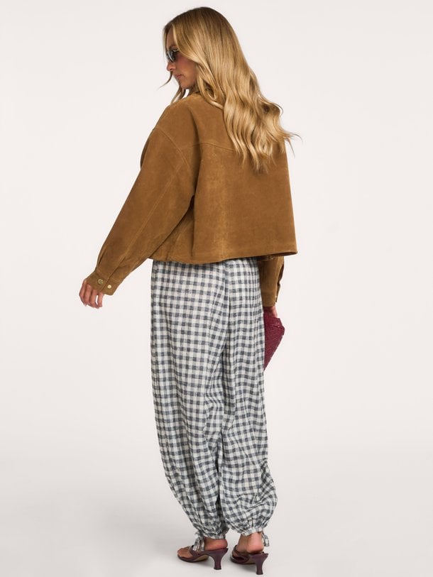 Roxane Balloon Check Pants Roxane, katoenen geruite balloon broek