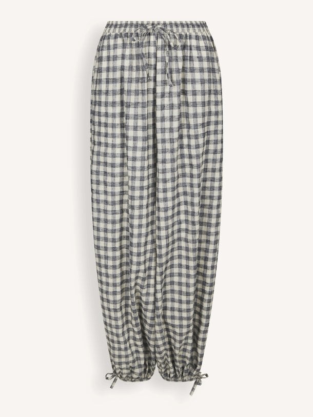 Roxane Balloon Check Pants Roxane, katoenen geruite balloon broek