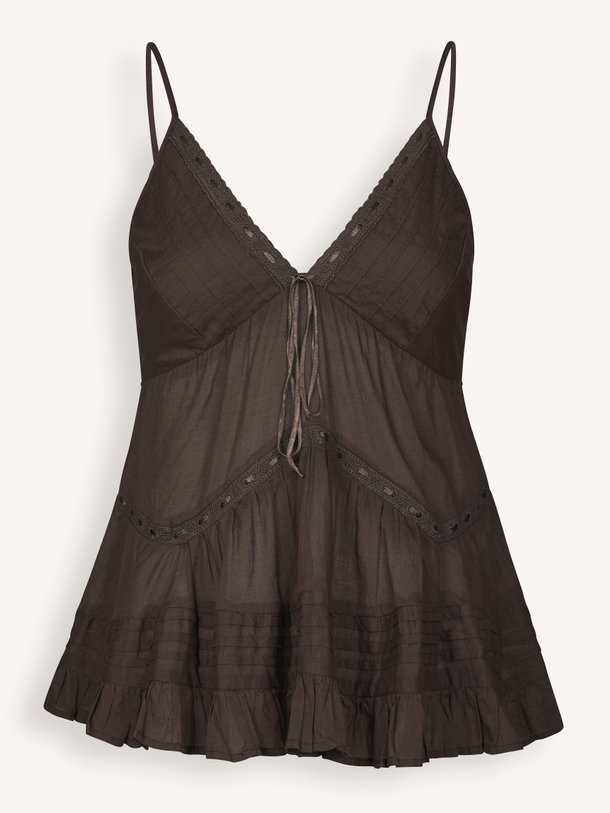 Elvena S Voile Top Elvena, katoenen top