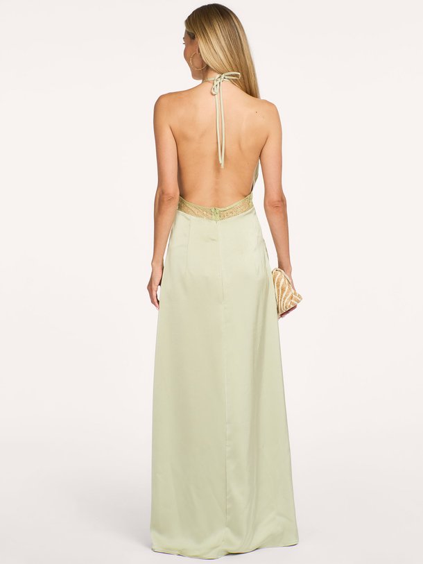 Jasine Heavy Sateen Dress Jasine, geweven maxi jurk