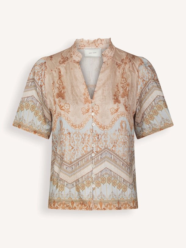 Torana Flower Border Blouse Torana, geweven blouse
