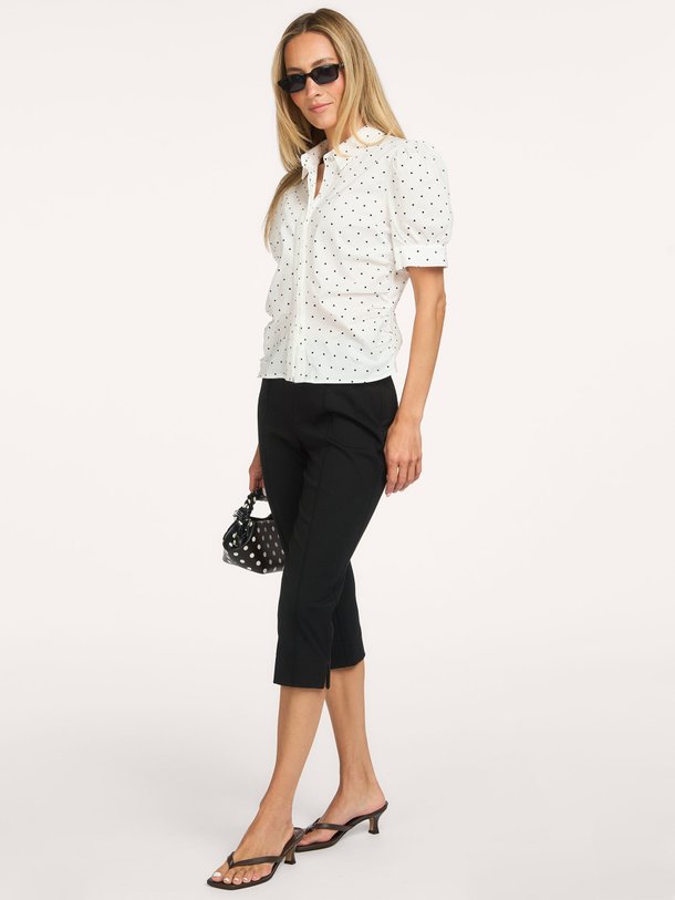 Frannie Dot Shirt Frannie, katoenen blouse met stippen