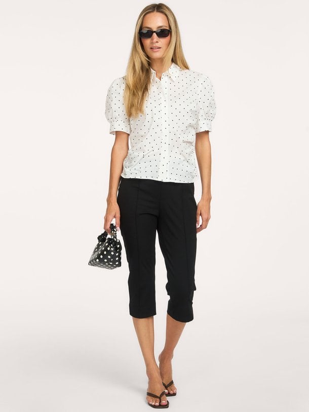 Frannie Dot Shirt Frannie, katoenen blouse met stippen