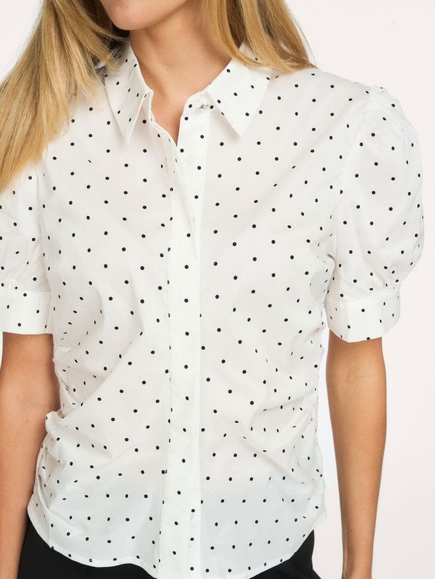 Frannie Dot Shirt Frannie, katoenen blouse met stippen