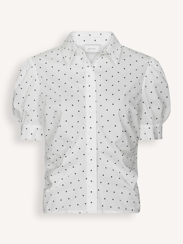Frannie Dot Shirt Frannie, katoenen blouse met stippen
