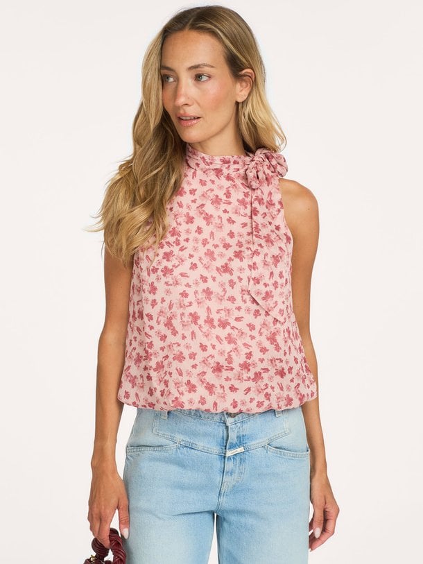 Veda Flower Top Veda, geweven top