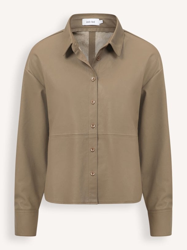 Abby Blouse Abby, leatherlook blouse