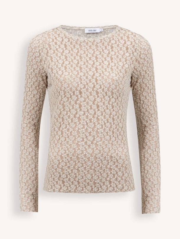 Lacey Top Lacey, katoenmix top