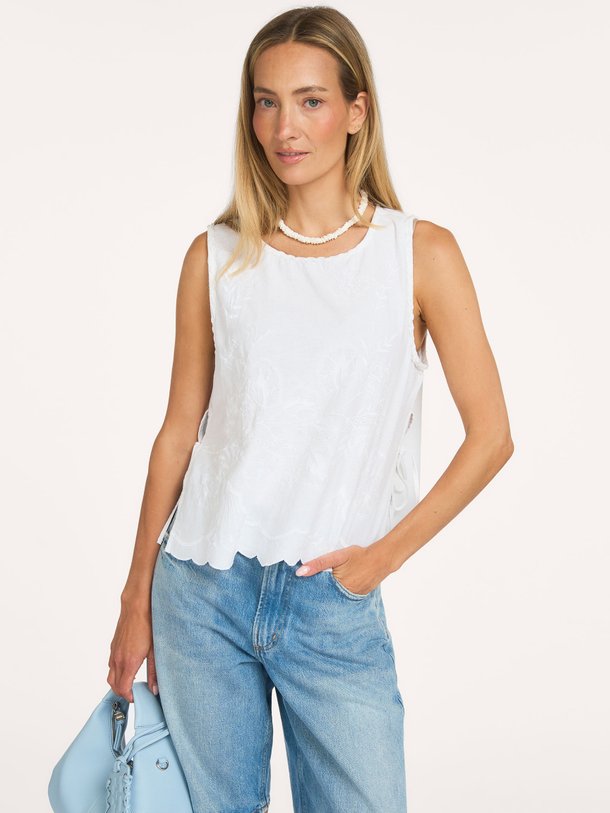 Kaelin Embroidery Top Kaelin, katoenen top