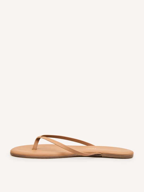 Foundations Matte Lily Nudes, leren slippers
