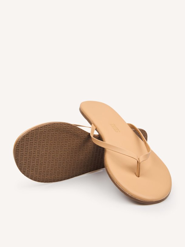 Lily Nudes, lederen slippers