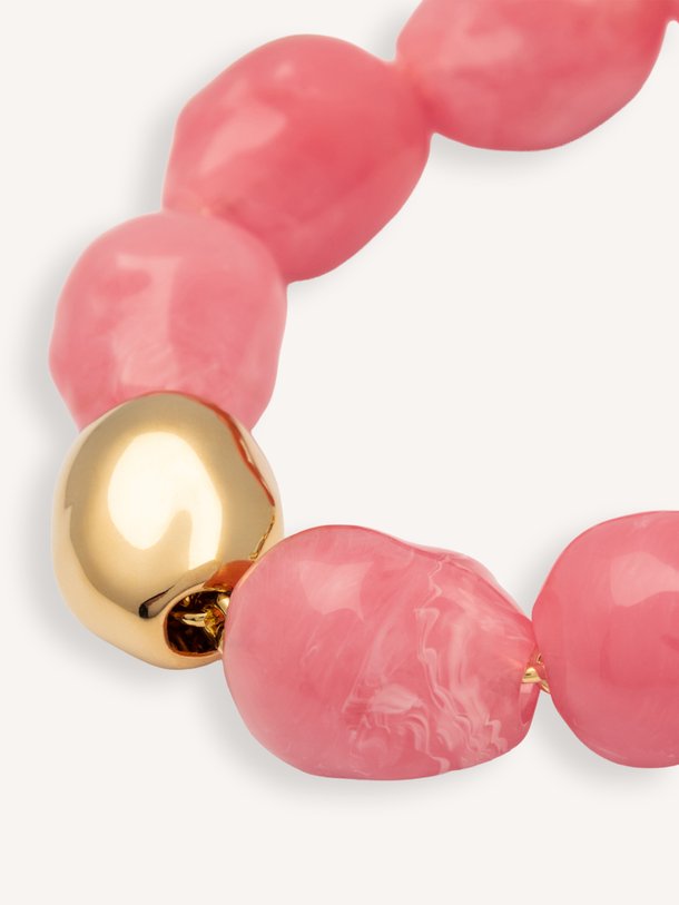 Organic Pearl Bracelet with gold