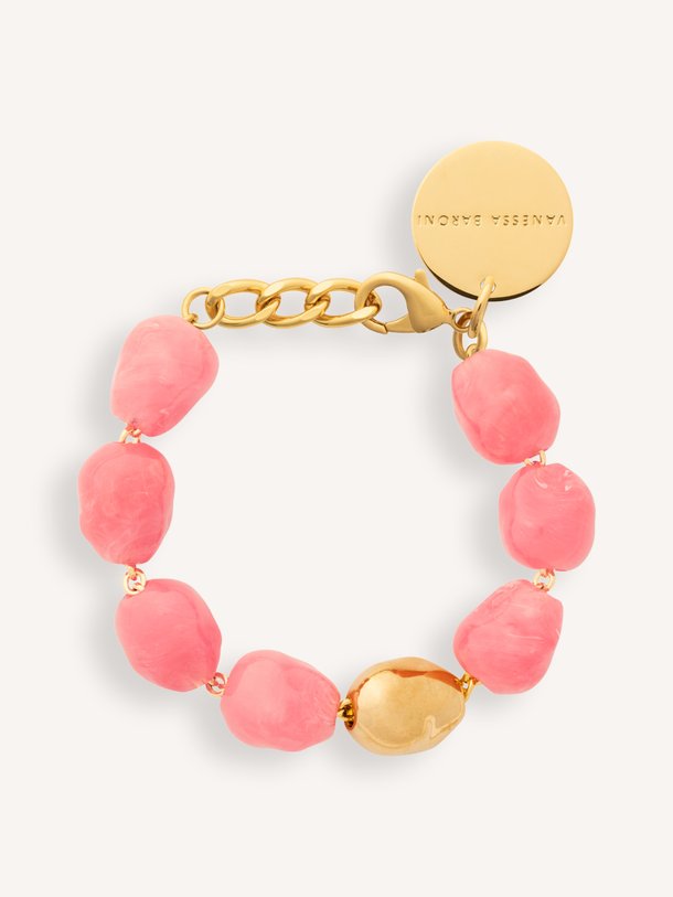 Organic Pearl Bracelet with gold