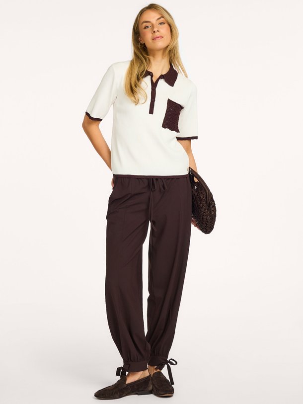 Darie, medium travel jersey balloon broek