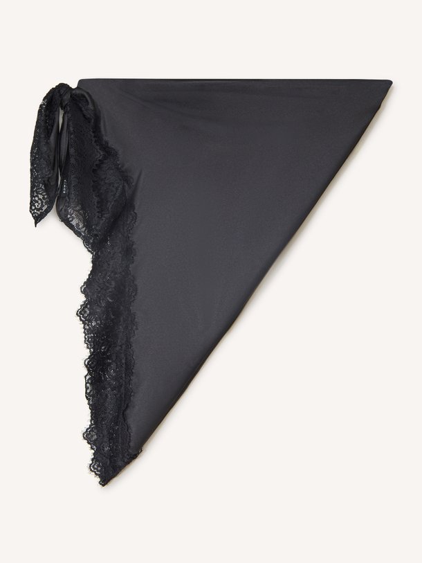 Louise Lace Scarf Louise, geweven sjaal met kant