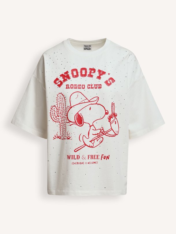 JUNKI Junki, katoenen T-shirt met strass