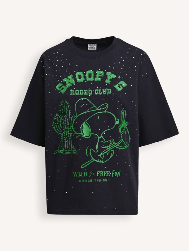 JUNKI Junki, katoenen T-shirt met strass