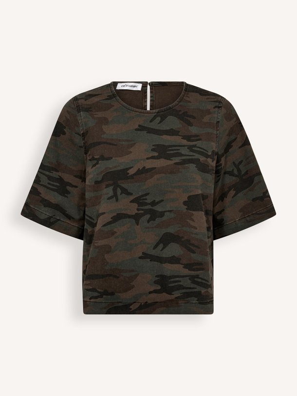 CamouCC Denim Blouse Camou, denim top