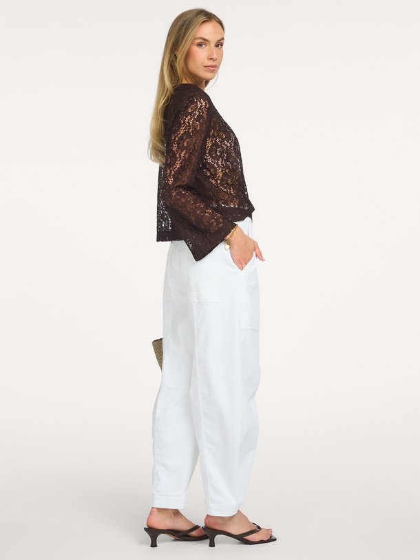 Amaya lace top Amaya, katoenmix kanten top
