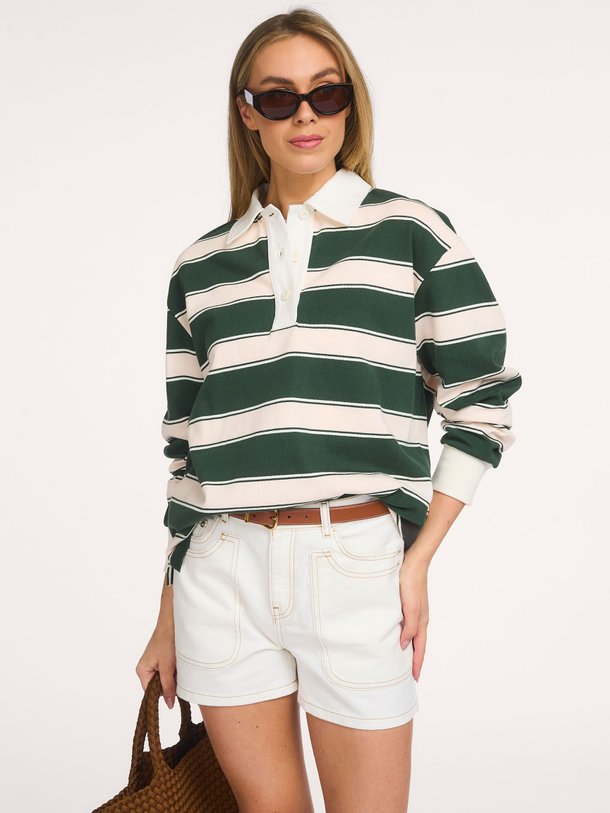 Striped rugby shirt