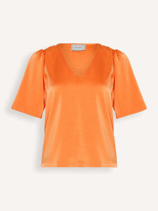 Largo Heavy Sateen Blouse Largo, geweven top