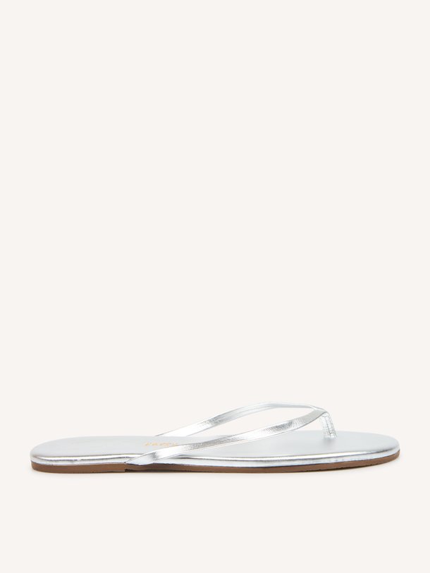 Metallics Lily Metallics, leren slippers