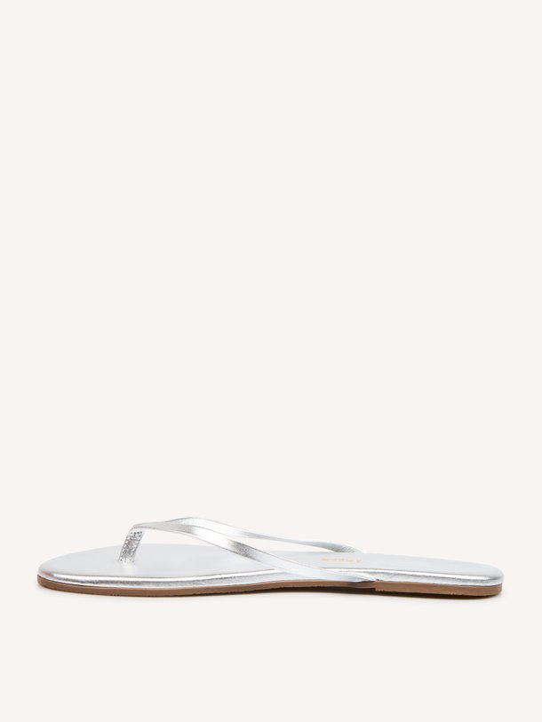 Metallics Lily Metallics, leren slippers