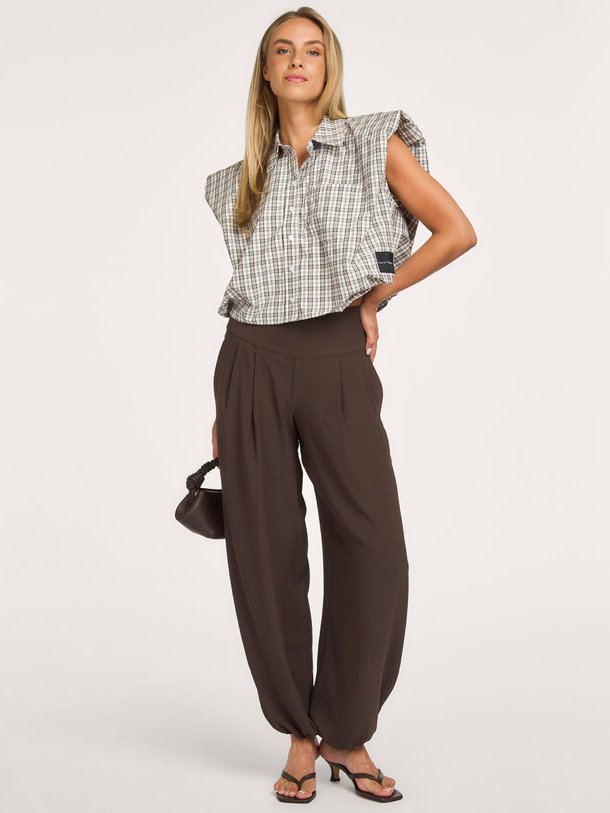 Tulle, geweven balloon broek