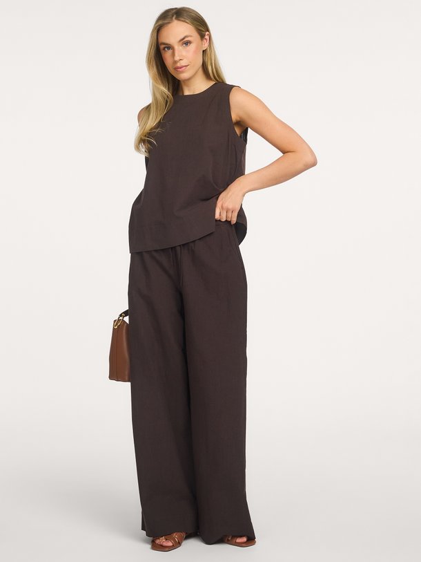 Grace linen trousers Grace, katoen/linnenmix broek