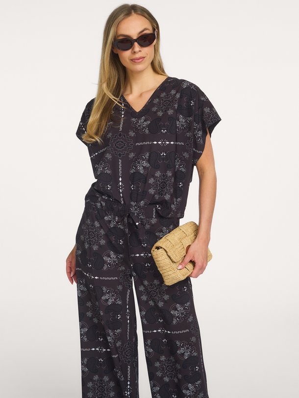 Renske paisley top Renske, medium travel jersey top
