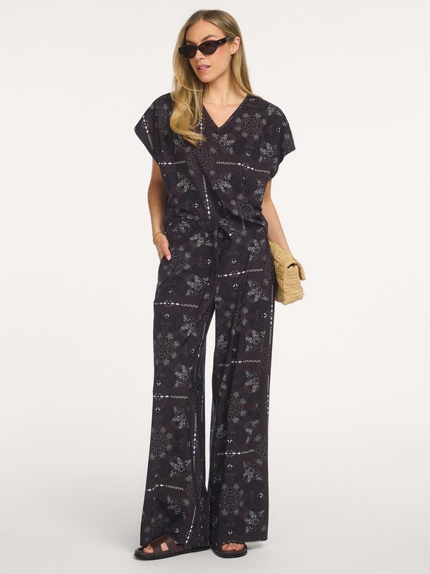 Renske paisley top Renske, medium travel jersey top