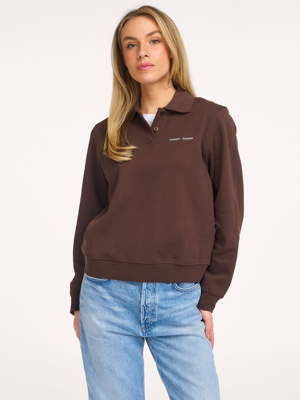 Sadory, organic cotton polo sweater