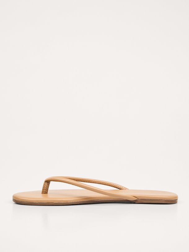 Tubular Lily, lederen slippers