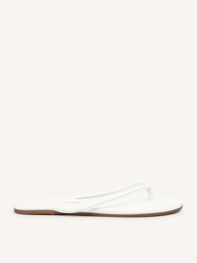 Tubular Lily, lederen slippers