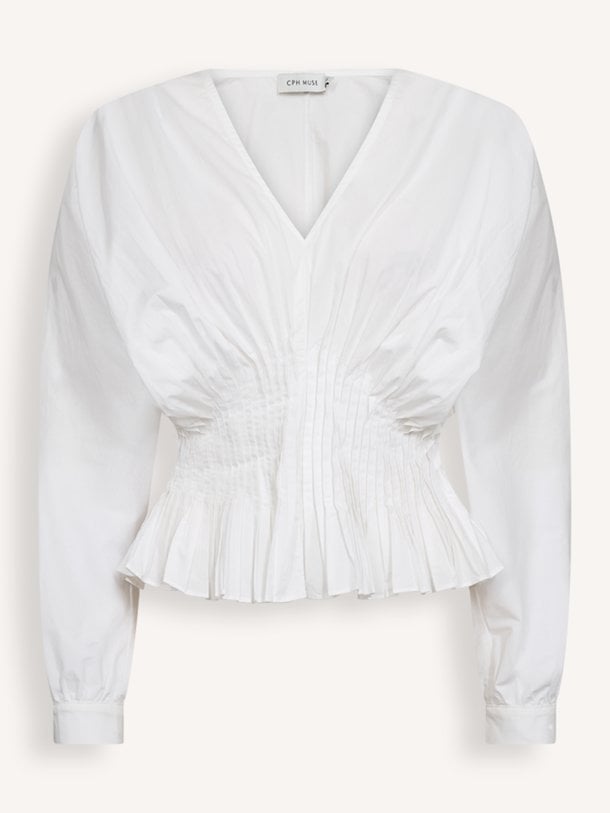 Katoenen poplin blouse