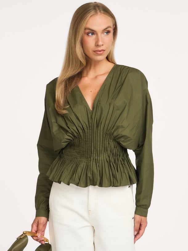 CMPOPLIN-BLOUSE Poplin, katoenen top