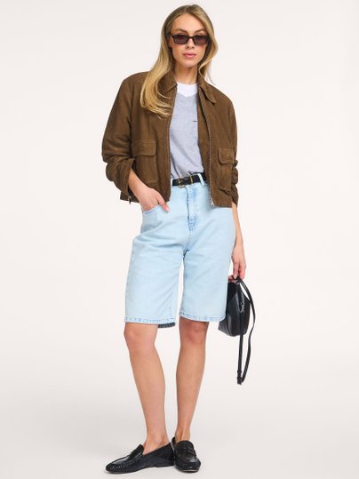 Camille Short Camille, denim bermuda