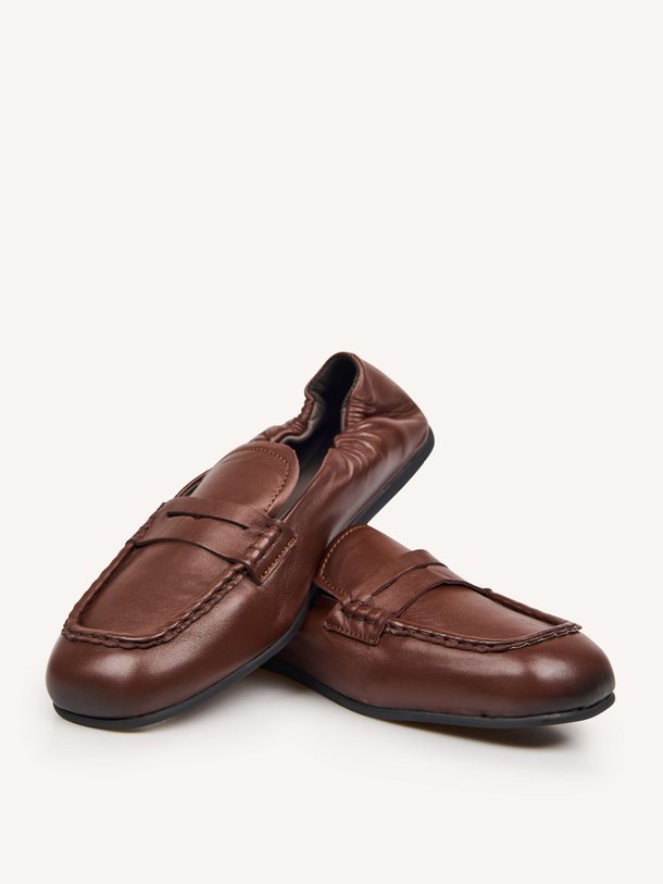 Penny, lederen loafers